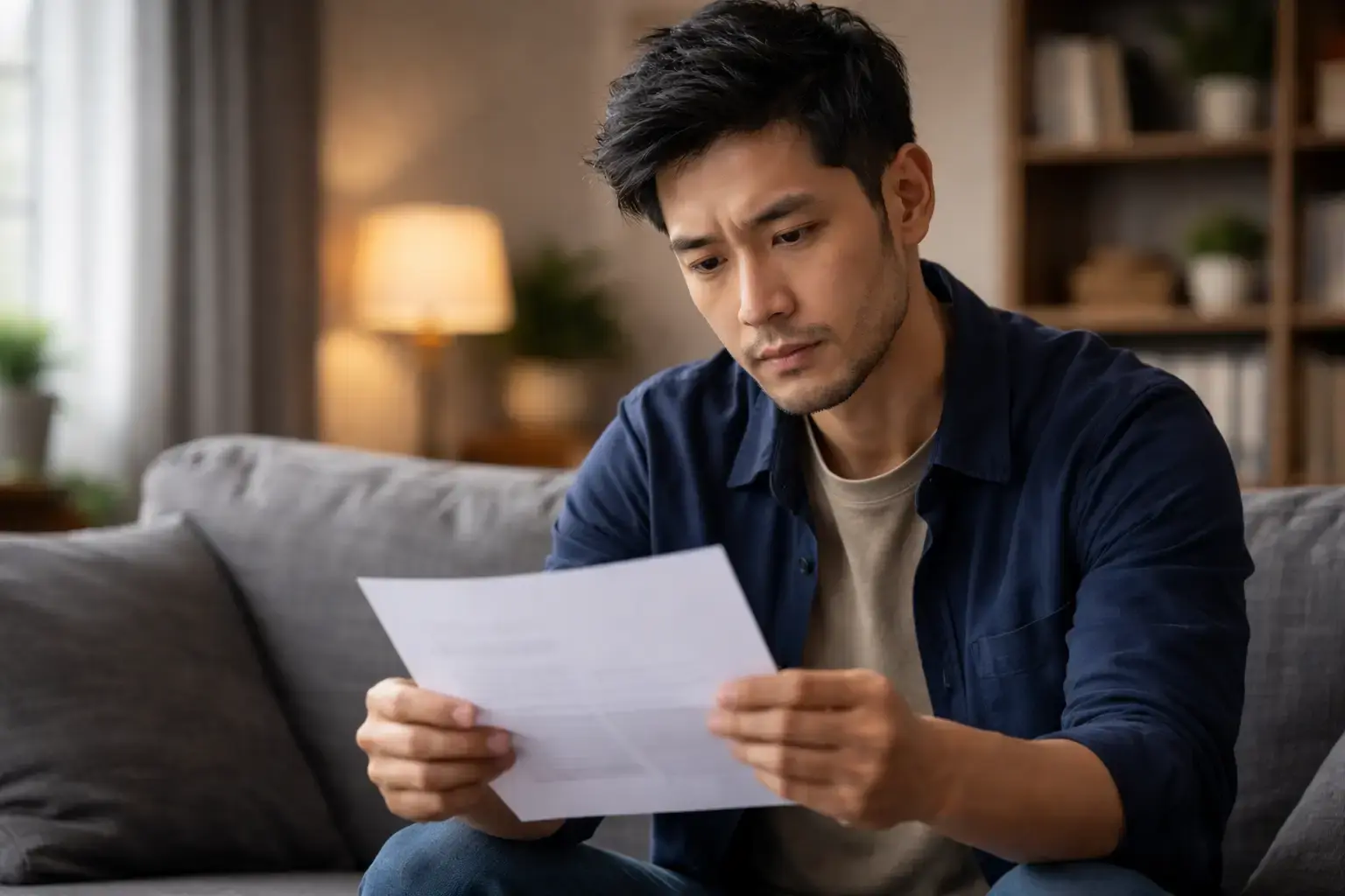 Example of a transport investigation letter on a desk